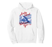 Amity Island Ti dà Il Benvenuto Jaws 2025 Classico Felpa con Cappuccio