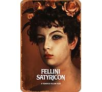 amiuayrta Fellini SatyriconFunny - Targa in metallo con scritta divertente in lingua inglese, stile horror, stile vintage, 20,3 x 30,5 cm