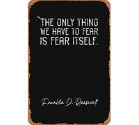 amiuayrta Franklin D Roosevelt Q6Funny Bar Pub Home Vintage Horror Classic Metal Movie Poster Tin Sign 20,3 x 30,5 cm
