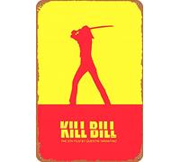 amiuayrta Kill Bill Volume 1 2Funny Funny Bar Pub Home Vintage Horror Classic Metal Movie Poster Tin Sign 20,3 x 30,5 cm