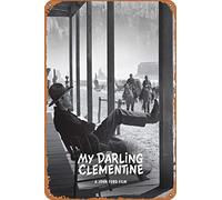 amiuayrta My Darling Clementine, divertente poster in metallo con scritta "My Darling Clementine", per bar, pub, casa, vintage, horror, classico, in metallo, 20,3 x 30,5 cm