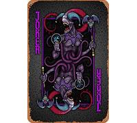 amiuayrta Nyarlathotep JokerFunny - Targa in metallo con scritta "Joker", per bar, pub, casa, vintage, horror, classico, in metallo, 20,3 x 30,5 cm