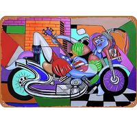 amiuayrta Poster in metallo con scritta in lingua inglese "Motorcycle Mama 2 Play Me A Song" in metallo, stile vintage, decorazione artistica per casa, bar, 20,3 x 30,5 cm, 30,5 x 71 cm