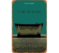 amiuayrta Targa in metallo con scritta in lingua inglese "A Cure for Wellness", divertente, divertente, per bar, pub, casa, vintage, horror, classico, in metallo, 20,3 x 30,5 cm