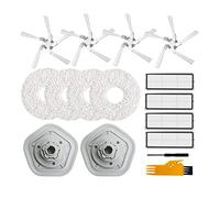 AMIUHOUN 16Pcs per W10/W10 Pro Robot Aspirapolvere Lavabile Filtro HEPA Mop Panno Laterale Ricambi Ricambi