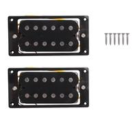 AMIUHOUN 2 Pezzi (1 impostato) Nero Humbucker doppia bobina chitarra elettrica Pickup + viteria Telaio