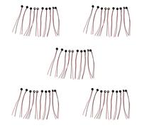 AMIUHOUN 50 microfoni a condensatore elettrico 4 mm x 2 mm per PC telefono MP3 MP4