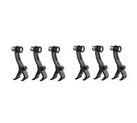 AMIUHOUN 6 Pz Clip Regolabile Drum Clip Antiurto Montaggio Microfono Morsetto Drum Mount Microfono Supporto Accessori
