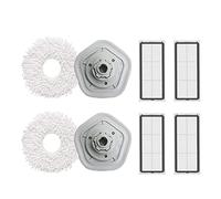 AMIUHOUN 8Pcs per W10/W10 Pro Robot Aspirapolvere Lavabile Filtro HEPA Mop Panno di Ricambio Pezzi di Ricambio
