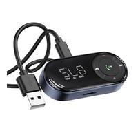 AMIUHOUN Adattatore per auto Bluetooth 5.3 Ricevitore FM per auto AUX Ricevitore audio Bluetooth durevole
