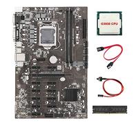 AMIUHOUN B250 BTC Mining Scheda Madre 12 PCIE16X Scheda Grafica LGA1151 con CPU G3930+DDR4 4G 2666Mhz RAM+ SATA+ Switch