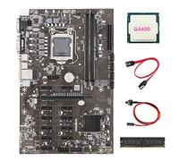 AMIUHOUN B250 BTC Mining Scheda Madre 12 PCIE16X Scheda Grafica LGA1151 con CPU G4400+DDR4 4G 2133Mhz RAM+ SATA+ Switch