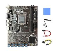 AMIUHOUN B250C BTC Mining Scheda Madre+ SATA+ Interruttore+SATA 15Pin a 6Pin +Pad Termico 12X USB LGA1151 Scheda Madre