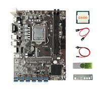 AMIUHOUN B250C BTC Scheda Madre+G4400 CPU+64G USB Drive+Baffle+ SATA+ Switch 12 USB3.0 DDR4 LGA1151 per ETH