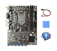 AMIUHOUN B250C BTC Scheda Madre +Ventola di Raffreddamento+ Interruttore+Pad Termico 12X PCIE a USB3.0 Slot GPU Scheda Madre LGA1151