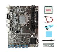 AMIUHOUN B250C ETH Scheda Madre+G3930 CPU+Baffle+ SATA+ Interruttore+Grasso Termico+Pad Termico LGA1151 12USB GPU Slot