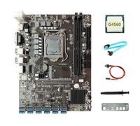 AMIUHOUN B250C ETH Scheda Madre+G4560 CPU+Baffle+ SATA+ Interruttore+Grasso Termico 12USB3.0 Slot GPU LGA1151 per BTC