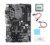 AMIUHOUN B75 12 PCIE BTC Mining Scheda Madre+G1630 CPU+ SATA+ Interruttore+Grasso Termico+Pad Termico Scheda Madre ETH