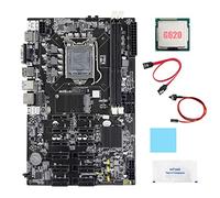 AMIUHOUN B75 12 PCIE BTC Mining Scheda Madre+G620 CPU+ SATA+ Interruttore+Grasso Termico+Pad Termico Scheda Madre ETH