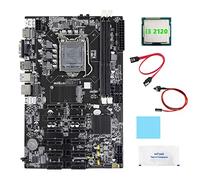 AMIUHOUN B75 12 PCIE BTC Mining Scheda Madre+I3 2120 CPU+ SATA+ Interruttore+Grasso Termico+Pad Termico Scheda Madre ETH