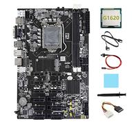 AMIUHOUN B75 12 PCIE ETH Mining Motherboard+G1620 CPU+4PIN IDE a SATA +SATA + Interruttore+Grasso Termico+Pad Termico
