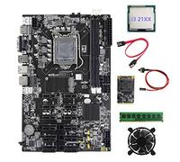 AMIUHOUN B75 12 PCIE ETH Mining scheda madre+I3 21XX CPU+DDR3 4GB 1600Mhz RAM+SSD 128G+Fan+ SATA+ Switch Scheda Madre