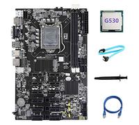 AMIUHOUN B75 12 PCIE ETH Mining Scheda Madre LGA1155 Scheda Madre+CPU G530+ SATA+ di Rete RJ45+Grasso Termico
