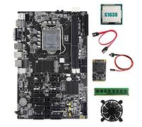 AMIUHOUN B75 12 PCIE ETH Scheda Madre +CPU G1630+DDR3 4GB 1600Mhz RAM+SSD 128G+Fan+ SATA+ Switch Scheda Madre
