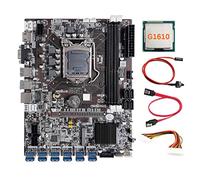AMIUHOUN B75 12 Scheda BTC Mining Scheda Madre+G1610 CPU+24Pin di Estensione+ SATA+ Interruttore 12XUSB3.0 LGA1155 DDR3 MSATA