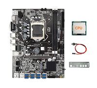 AMIUHOUN B75 8USB ETH Mining Scheda Madre 8XUSB3.0+CPU+Baffle+ Interruttore LGA1155 DDR3 B75 USB BTC Scheda Madre