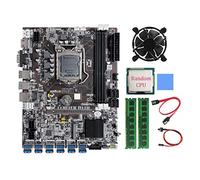 AMIUHOUN B75 BTC Mining Scheda Madre 12 PCIE A USB LGA1155 2XDDR3 4GB 1333Mhz RAM+RandomCPU+ SATA B75 ETH Mining