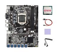 AMIUHOUN B75 ETH Mining Scheda Madre 12XUSB+G1610 CPU+ SATA+ Interruttore+Pad Termico B75 USB BTC Mining Scheda Madre