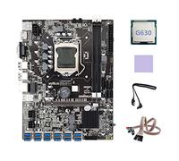 AMIUHOUN B75 ETH Mining Scheda Madre 12XUSB+G630 CPU+ SATA+ Interruttore Luce+Pad Termico B75 USB BTC Mining Scheda Madre