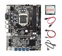 AMIUHOUN B75 ETH Mining Scheda Madre 8XPCIE A USB+G16XX CPU+2XSATA + Interruttore LGA1155 MSATA B75 Scheda madre USB