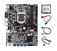 AMIUHOUN B75 ETH Mining Scheda Madre 8XPCIE A USB+G6XX CPU+2XSATA + Interruttore LGA1155 MSATA DDR3 B75 Scheda madre USB