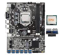 AMIUHOUN B75 USB-BTC 12 Scheda Mining Scheda Madre+Random CPU+USB3.0 Adattatore 19Pin 12USB3.0 (PCIE) GPU Slot LGA1155 DDR3 RAM SATA3.0