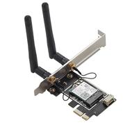 AMIUHOUN BE200 PCIE WiFi 7 Scheda di Rete 5G/6G PCI Express 4.0 X1 Wireless Bluetooth BT5.4 802.11AX Tri-Band 8774Mb per WIN10/11 Accessori