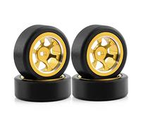 AMIUHOUN Cerchio in metallo per pneumatici Drift-pneumatici 284131 K969 K989 Mini-Z 1/28 RC, 3 pezzi