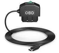 AMIUHOUN Kit Hardwire OBD-USB Type-C per Dashcam 12-24V a 5V/3A con di Alimentazione