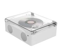 AMIUHOUN Lettore CD retrò, Bluetooth 5.0, ricaricabile, altoparlante integrato, lettore musicale HiFi, riproduzione perdite, a infrarossi, facile installazione, B