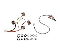 AMIUHOUN Lp Pastiglie per Chitarra Elettrica Circuito Cablaggio 2T2V 500K Potes Interruttore a 3 Vie per Chitarra Stile Chitarra