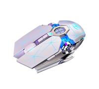 AMIUHOUN Mouse da gioco professionale cablato 6 pulsanti 3200DPI LED mouse ottico per PC portatile -B