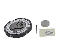 AMIUHOUN Movimento al quarzo Cronografo ad alta precisione Accessori per VVK63A Orologio Da Polso Movimento Al Quarzo Parti di Riparazione, e nero.