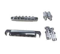 AMIUHOUN Ponte per chitarra elettrica, standard a 6 corde, ponte per chitarra LP, set completo di accessori per chitarra in lega di