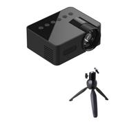 AMIUHOUN Proiettore LED HD 1080P Wireless Mobile Phone Mini proiettore con supporto per proiettore Lettore video Home Theater portatile, pregevole fattura -A