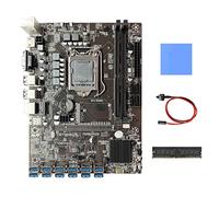 AMIUHOUN Scheda madre B250C BTC Miner+DDR4 4 GB RAM+ Switch+Pad termico 12X PCIE a USB3.0 Slot GPU Scheda madre LGA1151