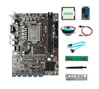 AMIUHOUN Scheda madre B250C ETH 12USB+CPU G39XX+DDR4 4GB RAM+64G SSD+RGB Fan+ SATA+ Interruttore+Grasso Termico+Deflettore