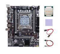 AMIUHOUN Scheda madre X99 LGA2011-3 Supporto per scheda madre per computer DDR4 RAM con CPU E5 2650 V3+ SATA+ interruttore+pad termico