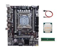 AMIUHOUN Scheda madre X99 LGA2011-3 Supporto scheda madre del computer DDR4 ECC RAM con CPU E5 2650 V3+DDR4 8G 2133 Mhz RAM+ SATA