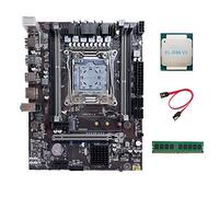AMIUHOUN Scheda madre X99 LGA2011-3 Supporto scheda madre del computer DDR4 ECC RAM con E5 2666 V3 CPU+DDR4 8G 2133 Mhz RAM+ SATA